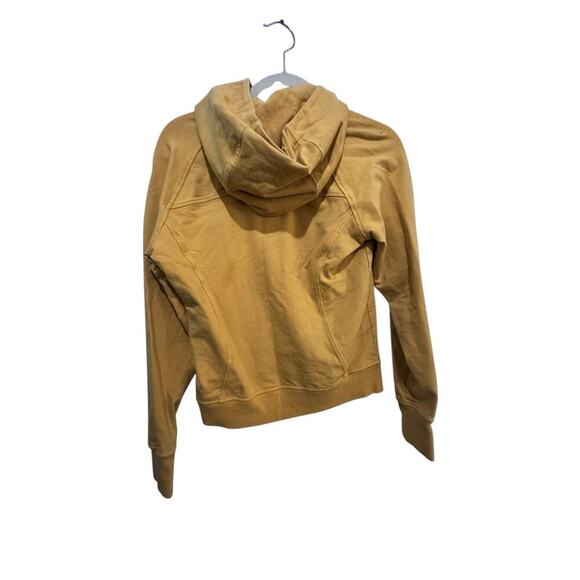 Lululemon Women's Scuba Tan Beige Thumbholes Soft Pocket Pullover Hoodie Size 0 - Picture 5 of 8